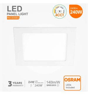 24w led square downlight slim cct osram chip duris e 2835 (1)