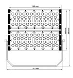 100w Led Floodlight Dob Magnum Osram Smd3030 3d 180lmw 60 Chip