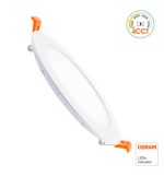 10w led circular downlight slim cct osram chip duris e