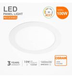 10w led circular downlight slim cct osram chip duris e