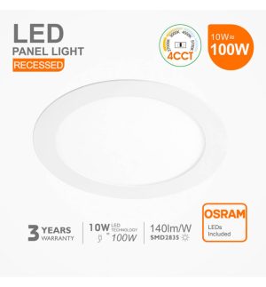 10w led circular downlight slim cct osram chip duris e