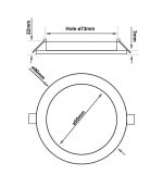 6w Led Circular Downlight Slim Cct Osram Chip Duris E 2835 (1)