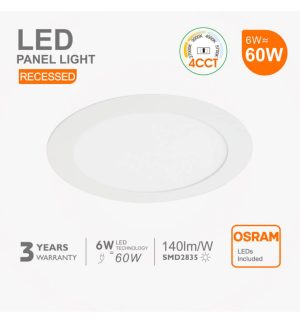6w led circular downlight slim cct osram chip duris e 2835 (2)
