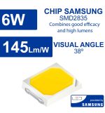 Led Bulb 6w Samsung Gu10 Glass