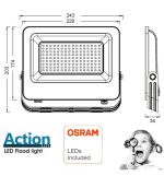 100w Led Floodlight Action Pro Osram Chip Duris E2835 (2)