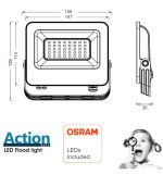 30w Led Floodlight Action Pro Osram Chip Duris E2835 (2)