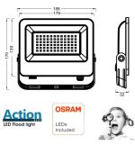 50w Led Floodlight Action Pro Osram Chip Duris E2835 (3)