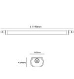 30w Integrated Led Tri Proof Light Glowluxe Interconnectable 119cm Ip65 5