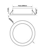 44w Led Downlight Round Philips Certadrive Cct Ugr17 Cri90 Ip54 (2)