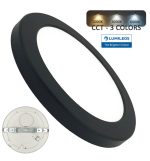 Downlight Led Ceiling Light Circular Black Moss Lumileds 18w Adjustable Selectable Cct Color