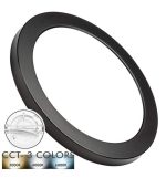Downlight Led Ceiling Light Circular Black Moss Lumileds 18w Adjustable Selectable Cct Color 16
