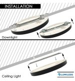 Downlight Led Ceiling Light Circular Black Moss Lumileds 18w Adjustable Selectable Cct Color 4