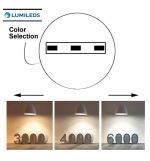 Downlight Led Ceiling Light Circular Moss White Lumileds 18w Adjustable Selectable Cct Color 11