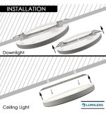 Downlight Led Ceiling Light Circular Moss White Lumileds 18w Adjustable Selectable Cct Color 4
