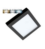 Downlight Led Ceiling Light Square Black Moss Lumileds 18w Adjustable Selectable Cct Color 16