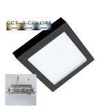 Downlight Led Ceiling Light Square Black Moss Lumileds 18w Adjustable Selectable Cct Color 17