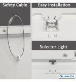 Downlight Led Ceiling Light Square Black Moss Lumileds 18w Adjustable Selectable Cct Color 5