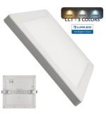 Downlight Led Ceiling Light Square Moss White Lumileds 18w Adjustable Selectable Cct Color
