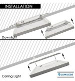 Downlight Led Ceiling Light Square Moss White Lumileds 18w Adjustable Selectable Cct Color 3
