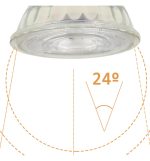 Led Gu10 8w High Luminosity Glass 24o Smd1a1a Dimmable 8