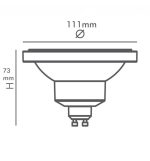 Led Lamp Ar111 14w 24o Gu10 Ugr19 8
