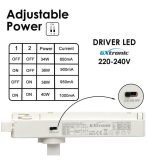 Led Spotlight 40w 34w New Maya White Single Phase Rail Cct Cri92 Ugr13 High Lumen 140lmw 21