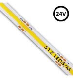 Led Strip Cob 24v 512 Ledm 5m Flip Chip 1650lm 15wm Cri90 Ip20 18