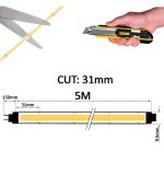 Led Strip Cob 24v 512 Ledm 5m Flip Chip 1650lm 15wm Cri90 Ip20 4