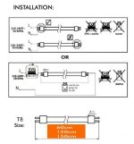 Pack 10 Led Tube Glass 25w 150cm T8 170 Lmw Pro Max Lumens 8
