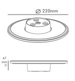 Wall Light Led 15w Moon Selectable Cct Color Ip65 9