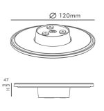 Wall Light Led 9w Moon Selectable Cct Color Ip65 9