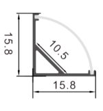 Aluminium Profile 2 Metres Angular 90º L For Led Strips