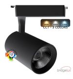 Led Spotlight 30w Parma Black Single Circuit Track Cct Cri92 48º