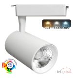 Led Track Light 30w Parma White Single Phase Track Cct Cri92 48º