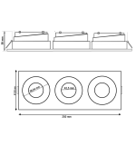 Double Tiltable Frame Luxury Series Gu10 Mr16 White Exterior (3)