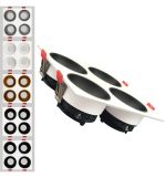 Quadruple Tiltable Frame Luxury Series Gu10 Mr16 White Exterior (2)