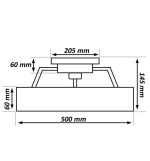 Led Lavezzi White Ceiling Fan 30w 6cct Ip20 50cm (1)