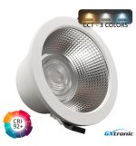 Circular led downlight 30w gxtronic 3cct cri92 ip65 cut out ø145mm (1)