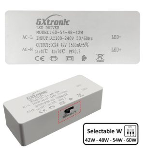 Circular led downlight 60w gxtronic 3cct cri92 ip65 cut out ø205mm (4)