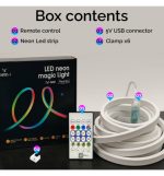 Magic neon 360° rgb led strip ip65 remote control app (2)