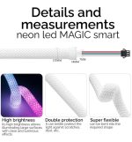 Neon led rgb magic smart 360º pack 5m ip65 remote control app (2)
