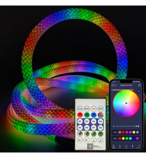 Neon led rgb magic smart 360º pack 5m ip65 remote control app