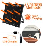Portable led solar projector cct 1200 lumens power bank usb rechargeable (3)