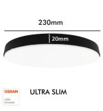 24w led surface ceiling lamp osram black (1)