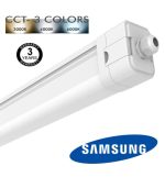 55w integrated led tri proof light samsung chip luminaire 3cct 150cm (1)