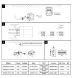 55w integrated led tri proof light samsung chip luminaire 3cct 150cm (5)