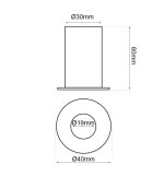 5w led downlight chrome black bridgelux chip 40 ugr11 (4)