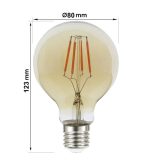 6w led bulbs filament vintage e27 g80 gold dimmable (2)