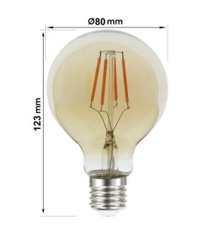 6w led bulbs filament vintage e27 g80 gold dimmable (2)
