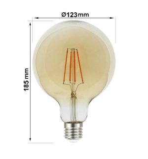 8w led bulb filament vintage e27 g125 dimmable (1)